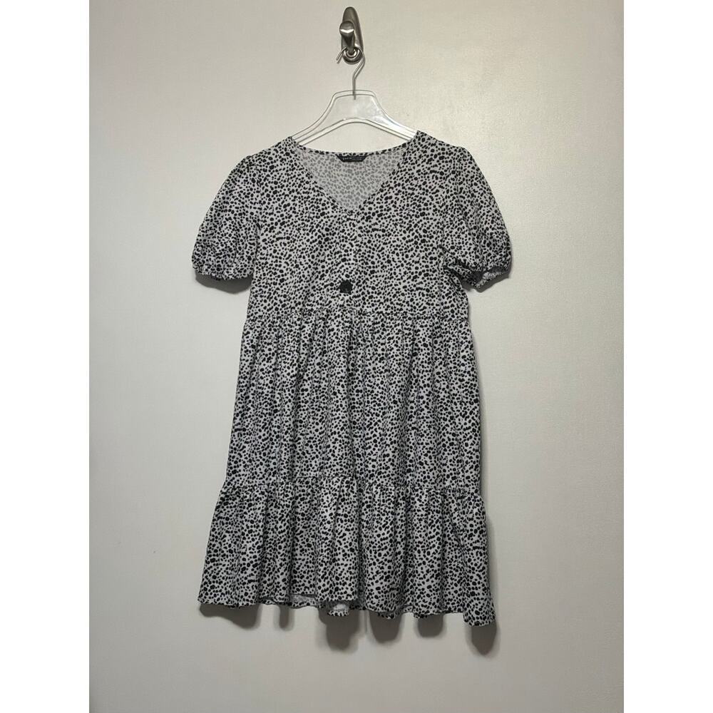 Shein Mini Dress White / Black Size Small